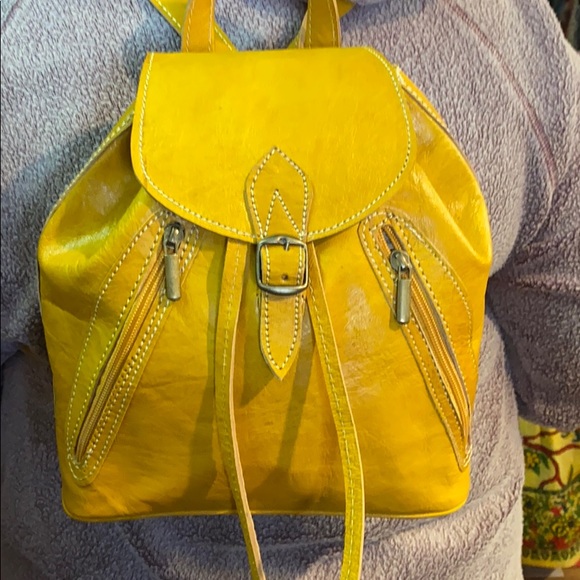 Moroccan Leather Backpack - Picture 12 of 12